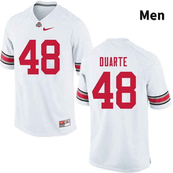 Ohio State Buckeyes Tate Duarte Men's #48 White Authentic Stitched College Football Jersey